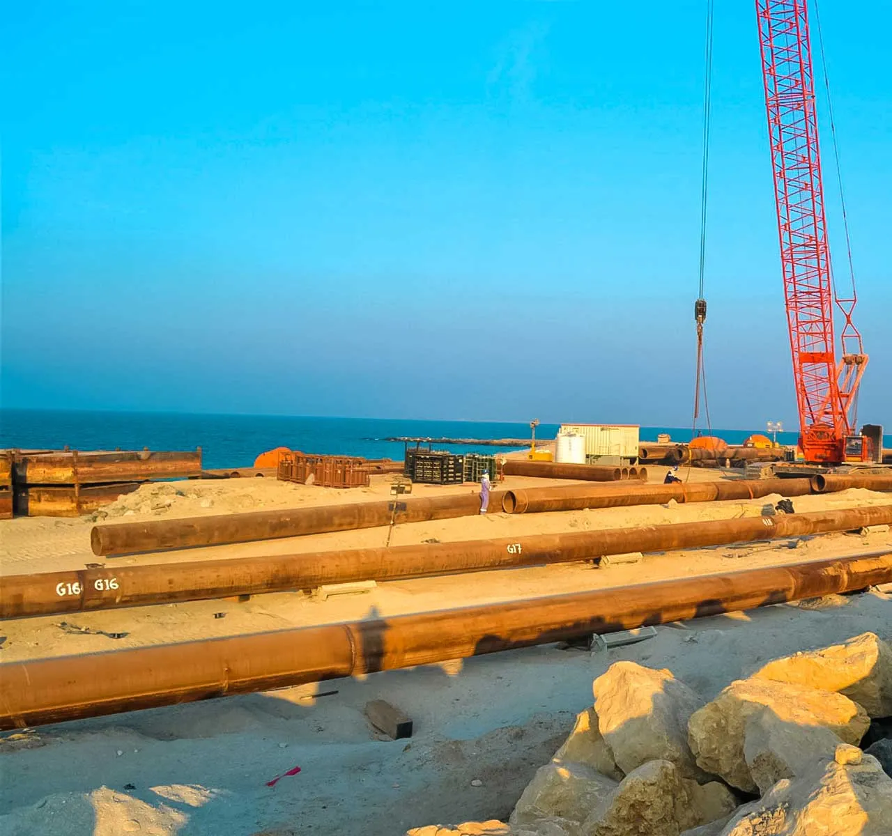 Sinker pipeline installation