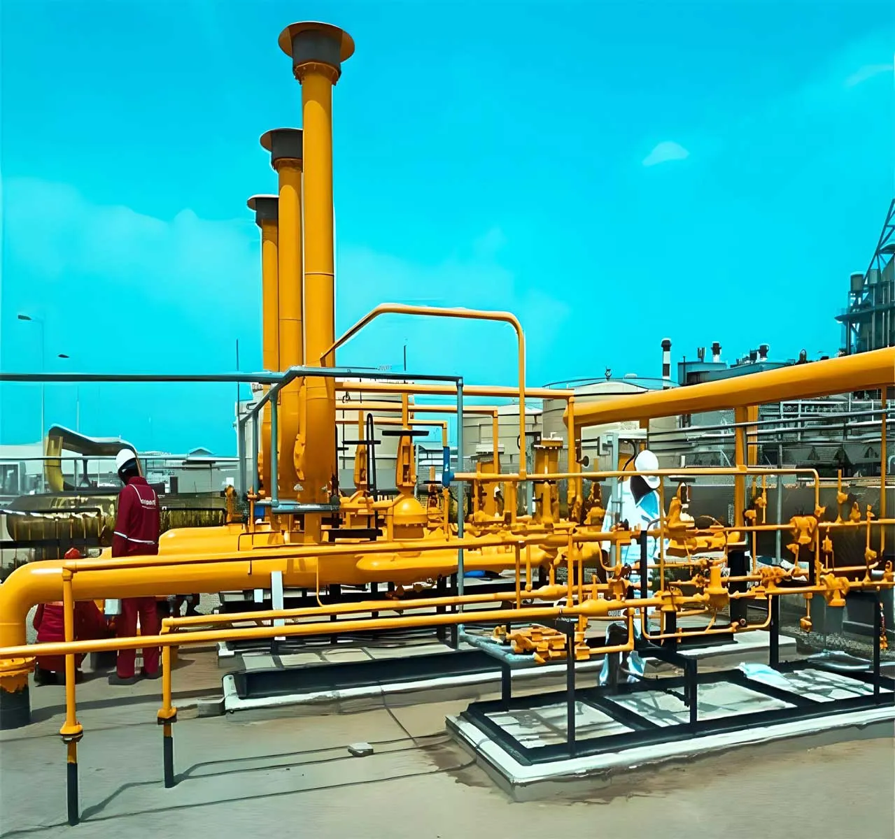 Natural gas pipeline fabrication and installation