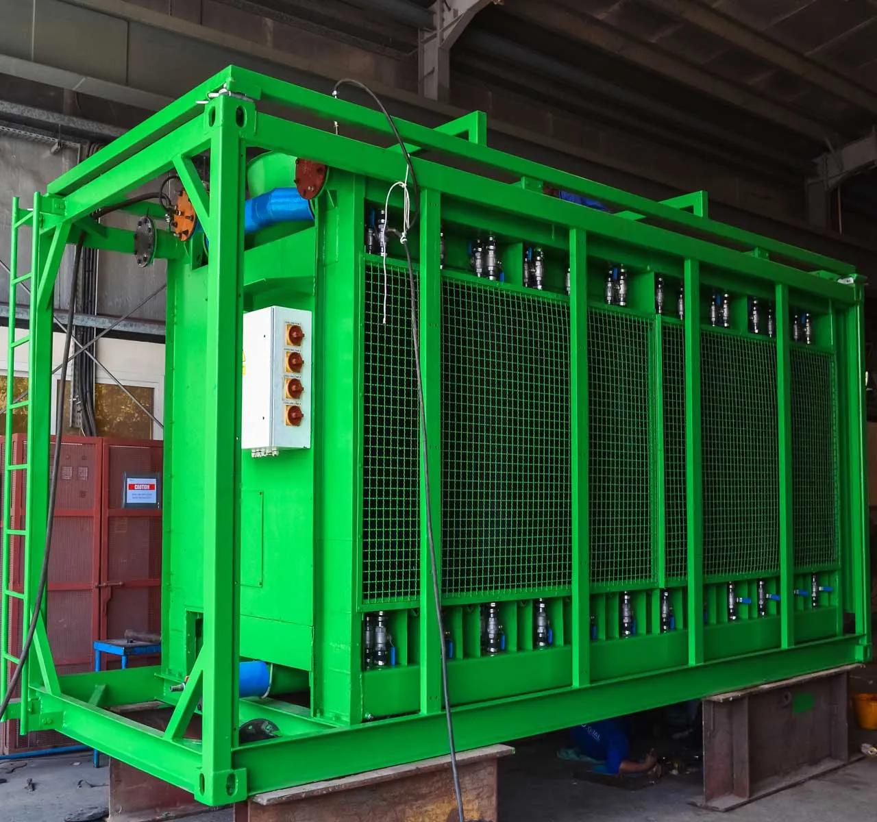 Radiator container