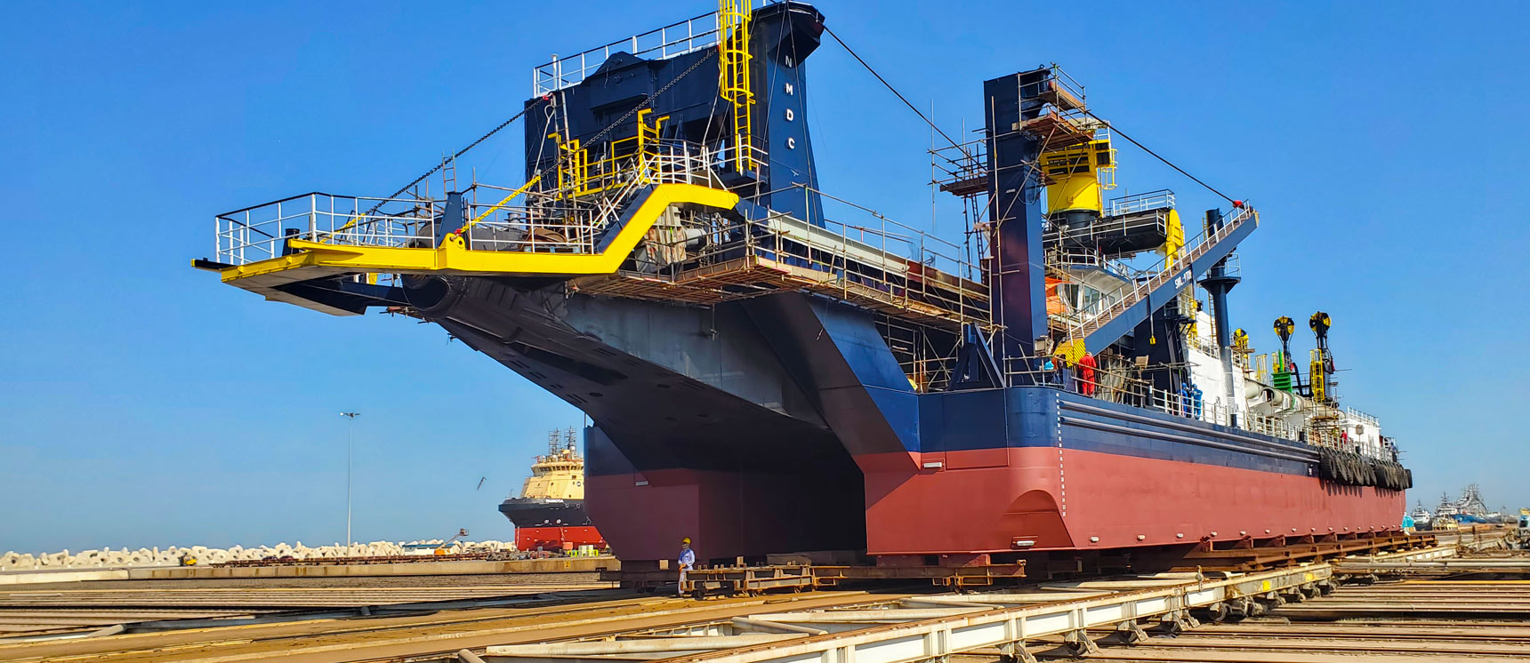 NMDC VESSEL CSD AL KHATEM- DELIVERED AFTER DOCKING/REFURBISHMENT WORKS