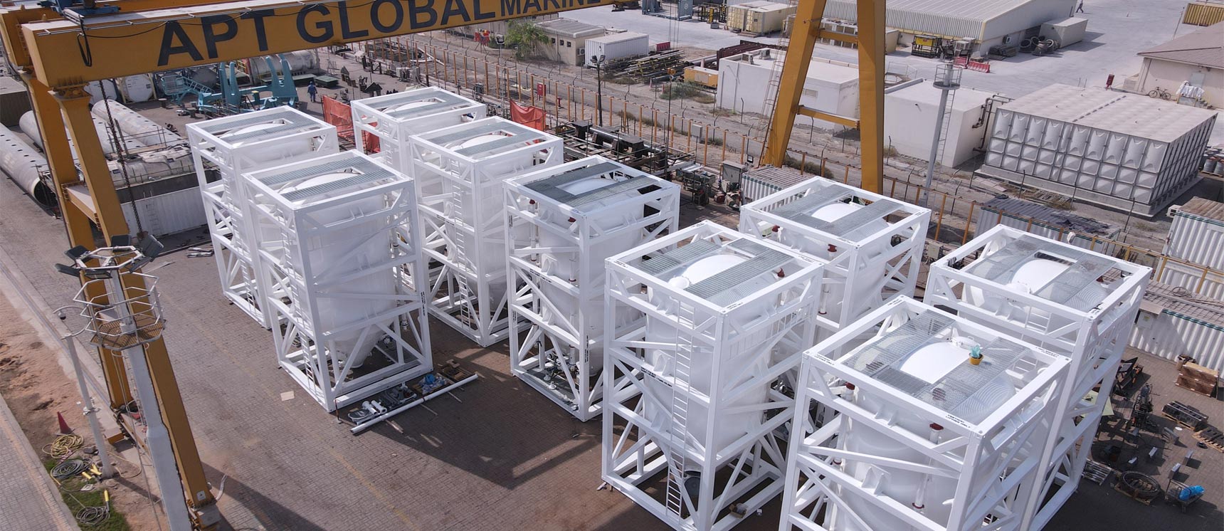 APT Global Marine and offshore engineering UAE is delighted to announce the completion of manufacture and delivery 100-ton silos