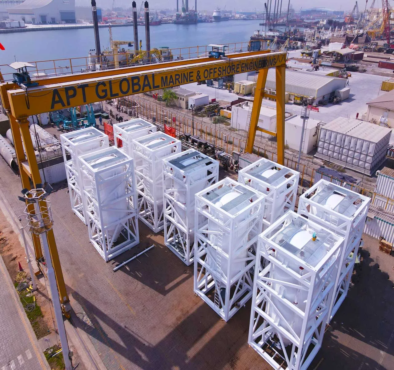 Vertical Grout Silos & lifting cage